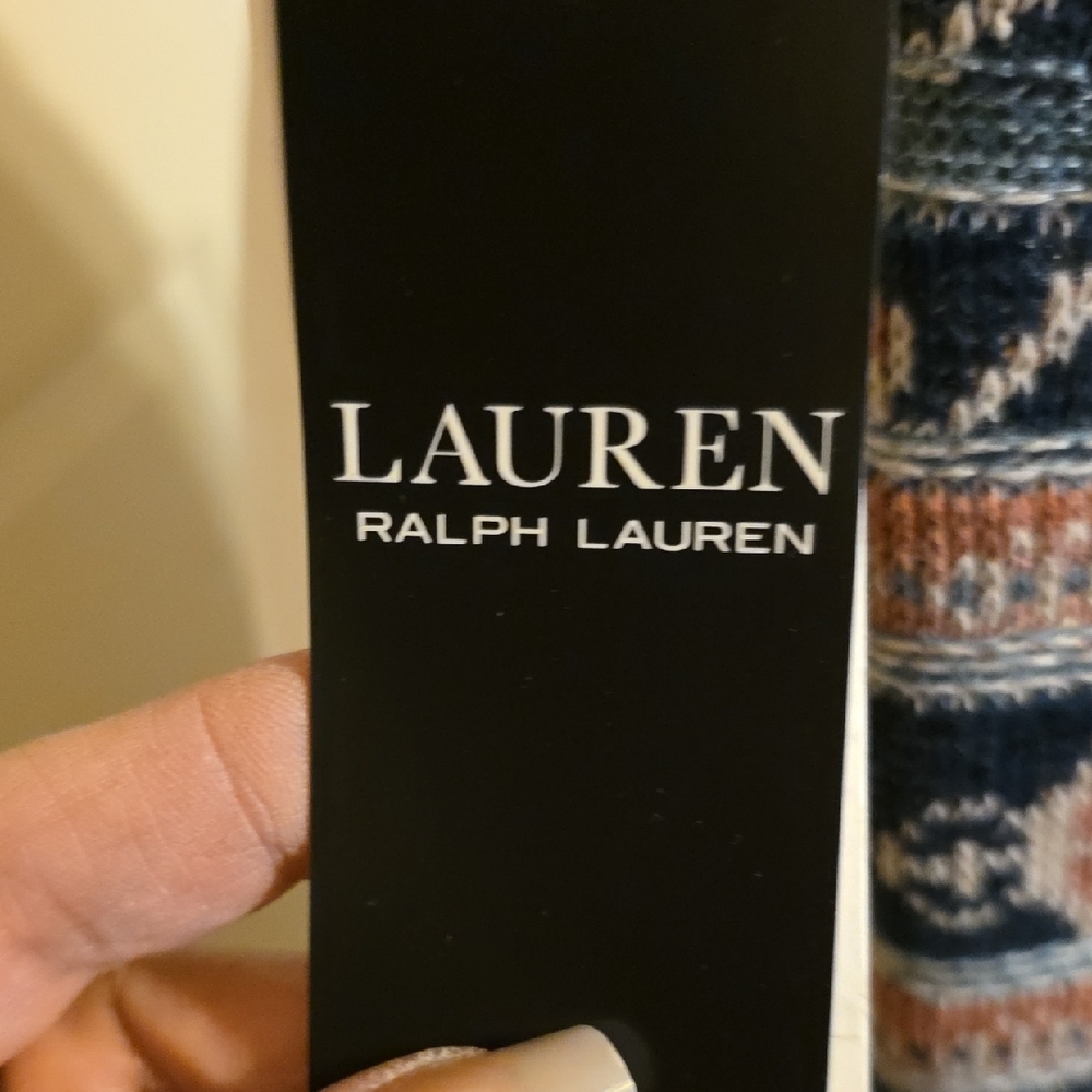 Ralph Lauren NEW Blue and Tan Patterned Pencil Skirt and FREE TOP - Picture 2 of 5